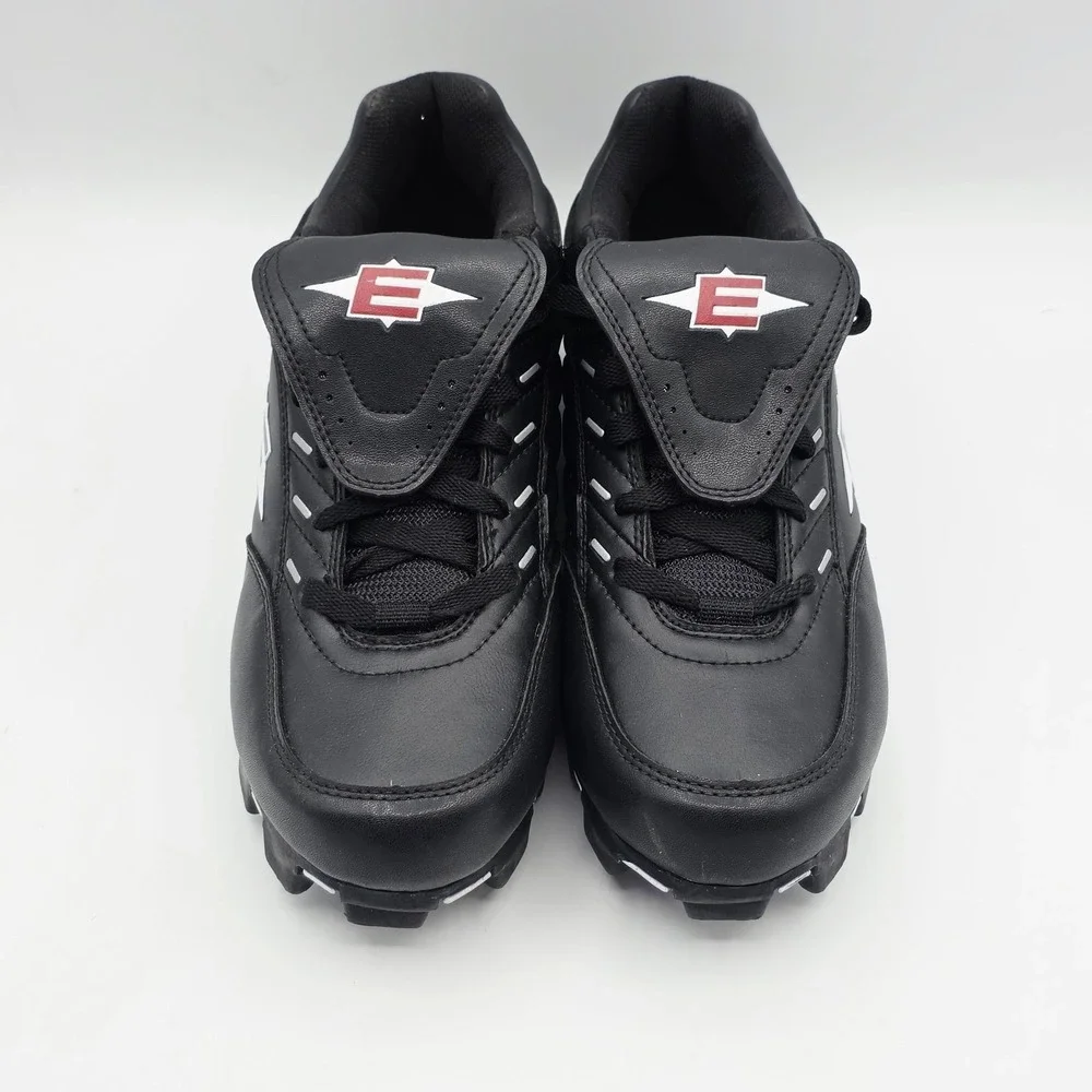 Easton SC-838 Baseball Cleats Mens 9 Molded Studs Black White Low Cut Activewear